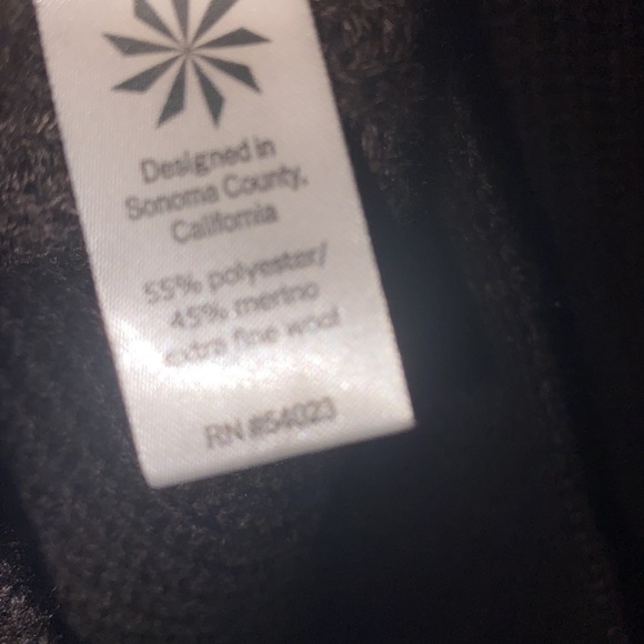 Athelta | Black Wool long length sweater | size Medium - Picture 6 of 9